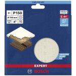 Disques abrasifs r�ticul�s 150mm expert m480 pour ponceuses excentriques g150 - bosch - 2608900692