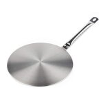 Disque adaptateur 24 cm pour plaque induction - genius ideas - argent - acier inoxydable - diffuseur ...