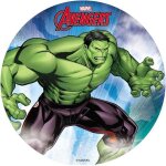 Disque azyme 20 cm avengers hulk decor gateau anniversaire