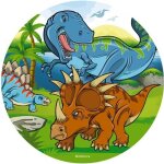 Figurine d�cor de g�teau - dekora - dinosaur - disque azyme - blanc