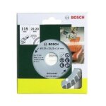 Disque diamant 115 mm - bosch - 2607019480 - accessoire meuleuse turbo - haute performance - durable