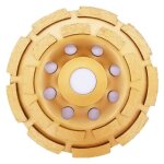 Disque diamant 125 mm  meuler bton - aplus meule abrasive universal  poncer bton 125 x 222 pour bton ...