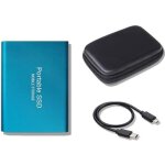 Disque dur externe portable ssd 2 to avec tui de protection super mini hdd usb 3. 1 2tb 75x58x10mm bleu ...