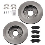 Disques de frein avant pour ford fiesta vi 1. 0l - 1. 6l 2008 - 2017 1546835