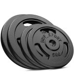 Disques de poids en fonte 30 kg - hs hop - sport - ensemble dhaltères - alésage 30 / 31mm Disques de poids en fonte 30 kg - hs hop - sport - ensemble dhaltères - alésage 30 / 31mm