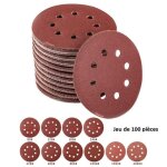 Disques de ponçage papier abrasifs 125mm 100 disques abrasifs de ponçage ponceuse tampons ponçage ronds ... Disques de ponçage papier abrasifs 125mm 100 disques abrasifs de ponçage ponceuse tampons ponçage ronds ...