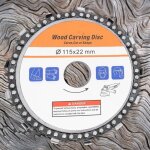 Disque � sculpter bois pour meuleuse d?angle 115mm lames de scie circulaire disque meuleuse bois lame ...