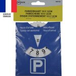 Disque de stationnement parking disc europen zone bleue 10 x 12 cm