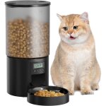 Distributeur automatique de croquettes pour chat - zgeer - minuterie programmable - 1 - 6 repas par jour ...