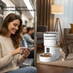 Distributeur connect� croquettes 4l chat chien wi - fi bluetooth ? programmation app mobile contr�le ...
