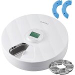 Distributeur automatique de nourriture pour chat - zgeer - 6 repas - alimentation par batterie - minuterie ...