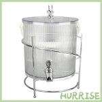 Distributeur de boissons transparent avec support pour f�tes mariages limonade multi - usages