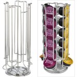 Distributeur de capsules - haopyou - huiya - 24 capsules - acier chromé - design contemporain Distributeur de capsules - haopyou - huiya - 24 capsules - acier chromé - design contemporain