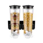 Distributeur de c�r�ales double 3 l montage mural r�cipient pour bonbons c�r�ales noix riz 29 x 15 x ...