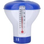 Distributeur de chlore flottant avec thermom�tre - flotteur chimique r�glable pour piscines et spas porte ...
