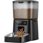 Distributeur croquettes automatique chat chien 35l mangeoire programmable 1?6 repas / jour gamelle automatique ...