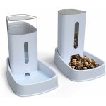 Distributeur croquettes / eau fontaine automatique - 3. 8lx 2 pi�ces - alimentation pour chien / chat ...