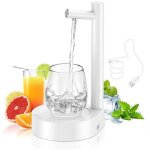 Distributeur deau de bureau - pompe automatique - chargement usb - pour bouteilles 3 et 5 gallons - blanc ...