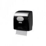 Distributeur essuie - mains rouleaux noir - aquarius slimroll - 190m -
