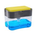 Distributeur de liquide vaisselle avec eponge / support eponge et distributeur de savon - organisateur ...