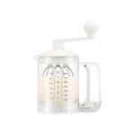 Distributeur et mélangeur de pâte à crêpes - bodum - 1217857 - blanc - plastique - silicone Distributeur et mélangeur de pâte à crêpes - bodum - 1217857 - blanc - plastique - silicone