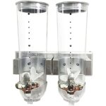 Distributeurs de nourriture lot de 2 distributeurs de c�r�ales s�ches doubles � montage mural stockage ...