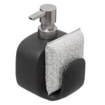 5five - distributeur savon avec ponge 400ml noir