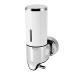 Distributeur de savon liquide mural 500ml salle de bain douche cuisine htel (blanc)