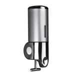 Distributeur de savon mural - argent - capacit 400ml - acier inoxydable et plastique