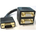 Distributeur vga - svd pro - splitter - 1 vga mâle vers 2 vga femelles - noir - vidéo Distributeur vga - svd pro - splitter - 1 vga mâle vers 2 vga femelles - noir - vidéo