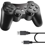 Diswoe manette sans fil bluetooth sans fil pour manette ps3 manette de jeu 6 axes pour playstation 3 ...