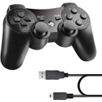 Diswoe manette sans fil bluetooth sans fil pour manette ps3 manette de jeu 6 axes pour playstation 3 ...