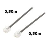 Ditm� cordon rj11 m�le vers rj 11 m�le noir 050m