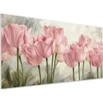 Diy 5d broderie diamant grand format fleurs de tulipes tableau decoration murale 100x40cm