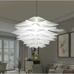 Abat - jour diy - lotus - lustre de fleur - diam�tre 45cm - �clairage int�rieur - 1 ampoule n�cessaire ...