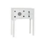 Console - dkd home decor - blanc argent - sapin bois mdf - 63x26x83 cm - meuble dentre