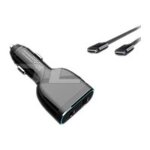 Dlh adaptateur dalimentation pour voiture - 60w - usb - c