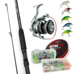Dlt pursuit compl�te - 210 m - ensemble de cannes � p�che - canne avec moulinet et ligne de p�che tress�e ...