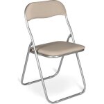 Dmora ensemble de six chaises pliantes couleur sable mesures 43 x 47 x 78 cm