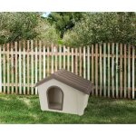 Dmora niche en polypropylne pour usage extrieur ou intrieur maison ou chats de chien 58x40h42 cm couleur ...