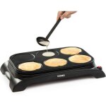 Do8709p pancake maker - 6 mini pancakes ou cr�pes - �115 cm - inclus louche doseuse - noir[yc761]