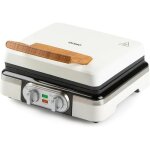 Do9280w appareil � gaufres pour 2 gaufres xl - design luxueux en bois - thermostat r�glable - pieds antid�rapa ...