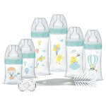 Dodie kit naissance - 6 biberons anti - colique ttines plates, 1 sucette anatomique 0 - 2 mois, 1 goupillon ...