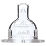 Dodie ttine plate col large 0 - 6 mois silicone (lot de 3)