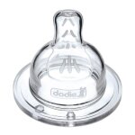Dodie ttine sensation + plate col large + 6 mois silicone dbit 4 spciale liquide pais (lot de 3)