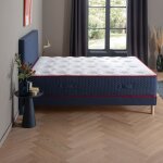 Dodo - ensemble - matelas ferme + sommier + t�te de lit bleu le veritable - 180 x 200 cm