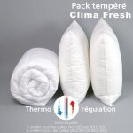 Dodo - pack clima fresh thermor�gulation couette temperee + oreiller - 140 x 200 cm