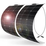Dokio 2pc panneau solaire souple 100w 12v (200w) monocristallin semi - flexible pour camping - car camper ... Dokio 2pc panneau solaire souple 100w 12v (200w) monocristallin semi - flexible pour camping - car camper ...