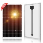 Dokio panneau solaire 100w 18v monocristallin photovoltaïque pour charger la batterie 12v Dokio panneau solaire 100w 18v monocristallin photovoltaïque pour charger la batterie 12v