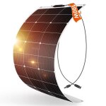 Dokio panneau solaire souple 100w 12v monocristallin semi - flexible pour camping - car camper van bateaux ...